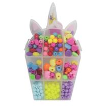 Kit Artesanato Miçangas Estojo Unicórnio - Brinquedo Kit Artesanato Miçangas Estojo Unicórnio - Brinquedo