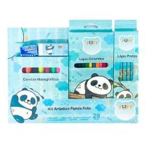 Kit Artístico Panda Feliz 29 Peças FOFY Kit Artístico Panda Feliz 29 Peças FOFY