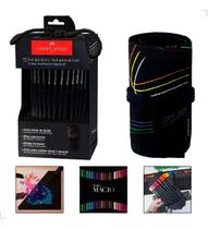 Kit Artístico Profissional Estojo Em Tecido Com 72 Lápis Cor