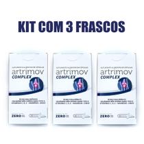 KIT ARTRIMOV COMPLEX 90Cáps ácido hialurônico+colágeno não hidrolisado tipo II+vitaminas Artrose Dor