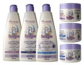 Kit Arvensis Cachinhos Naturais Crespos Crespíssimos 6 Itens