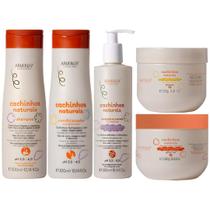 Kit Arvensis Cachinhos Naturais Linha Infantil 5 Produtos Completo Vegano Crespo Sem Sulfato