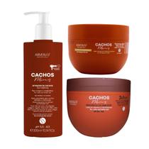 Kit Arvensis Cachos Ativador Crespo Máscara 2x1 Geleia Suave