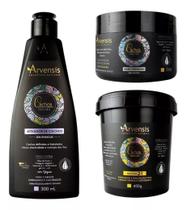 Kit Arvensis Cachos Ativador Ondulado Mascara 2X1 Geleia