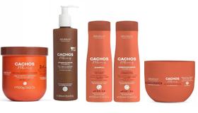 Kit Arvensis Cachos Crespo Shampoo Condicionador Ativador Mascara 2x1 Geleia Alta