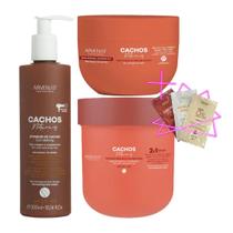 Kit Arvensis Cachos Crespos Ativ Masc Geleia 300ml+500g+250g