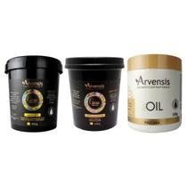 Kit Arvensis Cachos Máscara 2x1 Geleia Alta Máscara Tec Oil Kit Arvensis Cachos Máscara 2x1 Geleia Alta Máscara Tec Oil