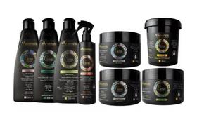 Kit Arvensis Cachos Naturais Crespos E Crespíssimos 8 Itens