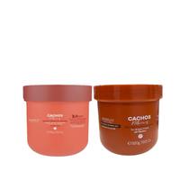 Kit Arvensis Cachos Naturais - Geleia Ativadora Forte 500g + Máscara 2x1 500g