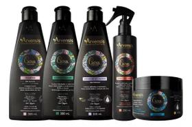 Kit Arvensis Cachos Naturais Ondulados E Cacheados 5 Itens