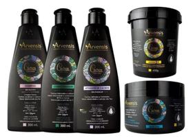 Kit Arvensis Cachos Naturais Ondulados + Mascara 2x1 450g