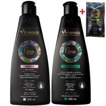 Kit Arvensis Cachos Naturais Shampoo Condicionador 2X300Ml - Arvensis Cosméticos Naturais