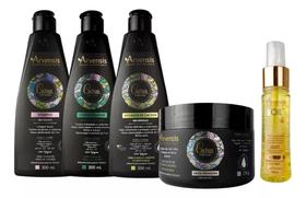 Kit Arvensis Cachos Sh Cond Ativ. Geleia Finalizador Tec Oil