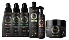 Kit Arvensis Cachos Shampoo + 2 Condicionadores + Ativador + Mascara Crespos