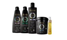 Kit Arvensis Cachos Shampoo +Cond. +Ativ.+Masc+ Oleo Tec Oil