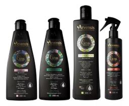 Kit Arvensis Cachos Shampoo Cond. Ativador Crespo Day After