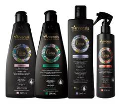 Kit Arvensis Cachos Shampoo Condicionador Ativador Day After