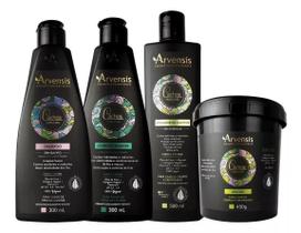Kit Arvensis Cachos Shampoo Condicionador Ativador Mascara Kit Arvensis Cachos Shampoo Condicionador Ativador Mascara