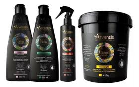 Kit Arvensis Cachos Shampoo Condicionador Day After Máscara