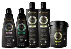 Kit Arvensis Cachos Shampoo Condicionador Mascara 2 Ativador 500ml crespo crespíssimos