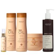 Kit Arvensis Cosméticos Naturais Tec Oil - Shampoo & Condicionador 300ml + Acidificante 300ml + Máscara 300g + Óleo 60ml Kit Arvensis Cosméticos Naturais Tec Oil - Shampoo & Condicionador 300ml + Acidificante 300ml + Máscara 300g + Óleo 60ml