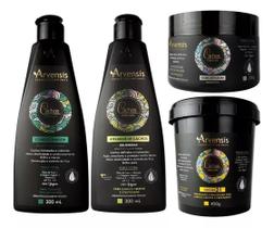 Kit Arvensis Crespos Cond Ativador Mascara 2X1 Geleia Alta