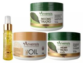 Kit Arvensis Cronograma Capilar Mascaras E Óleo Finalizador Kit Arvensis Cronograma Capilar Mascaras E Óleo Finalizador