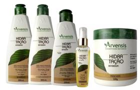 Kit Arvensis Hidratação Sh Cond Leave-in Argan Mascara 500g