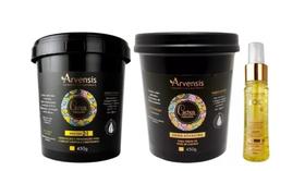 Kit Arvensis Máscara 2X1 + Geleia Alta + Finalizador Tec Oil