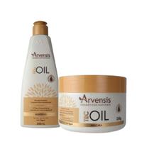 Kit Arvensis Nutrição Intensa Shampoo 300ml + Máscara 250g Tec Oil Arvensis