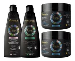 Kit Arvensis Ondulados Shampoo + Condicionador + 2 Máscaras Kit Arvensis Ondulados Shampoo + Condicionador + 2 Máscaras