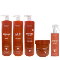 Kit Arvensis Professional Cachos Naturais - Shampoo 1L + Condicionador 1L + Ativador De Cachos 1L + Geleia Ativadora 500g + Day After 250ml
