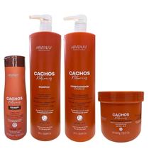 Kit Arvensis Professional Cachos Naturais -Shampoo 1L + Condicionador 1L + Máscara 500g + Co-Wash 300ml Kit Arvensis Professional Cachos Naturais -Shampoo 1L + Condicionador 1L + Máscara 500g + Co-Wash 300ml