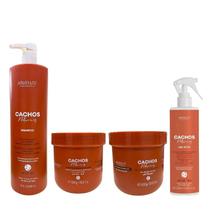 Kit Arvensis Professional Cachos Naturais -Shampoo 1L + Máscara 500g + Geleia Ativadora 500g + Day After 250ml