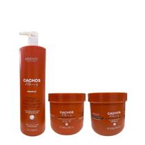 Kit Arvensis Professional Cachos Naturais -Shampoo 1L + Máscara 500g + Geleia Ativadora 500g Kit Arvensis Professional Cachos Naturais -Shampoo 1L + Máscara 500g + Geleia Ativadora 500g