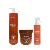Kit Arvensis Professional Cachos Naturais - Shampoo 1L + Máscara Crespos 500g + Day After 250ml