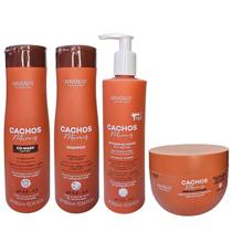 Kit Arvensis Professional Cachos Naturais - Shampoo 300ml + Co-Wash 300ml + Ativador De Cachos 300ml + Máscara 250ml Kit Arvensis Professional Cachos Naturais - Shampoo 300ml + Co-Wash 300ml + Ativador De Cachos 300ml + Máscara 250ml