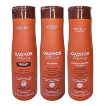 Kit Arvensis Professional Cachos Naturais - Shampoo 300ml + Condicionador 300ml + Co-Wash 300ml