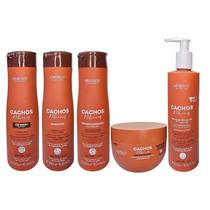 Kit Arvensis Professional Cachos Naturais Shampoo 300ml Condicionador 300ml CoWash 300ml Ativador De Cachos Curl Defining 300ml Máscara 250g