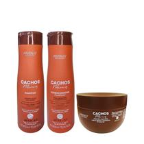 Kit Arvensis Professional Cachos Naturais - Shampoo 300ml + Condicionador 300ml + Máscara Crespos 250g Kit Arvensis Professional Cachos Naturais - Shampoo 300ml + Condicionador 300ml + Máscara Crespos 250g