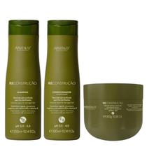 Kit Arvensis Reconstrução - Shampoo 300ml + Condicionador 300ml + Máscara 300ml Kit Arvensis Reconstrução - Shampoo 300ml + Condicionador 300ml + Máscara 300ml