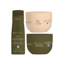 Kit Arvensis Reconstrução Shampoo Mascara + Mascara Tec Oil Kit Arvensis Reconstrução Shampoo Mascara + Mascara Tec Oil
