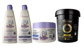 Kit Arvensis Sh Cond Creme 2X1 Cachinhos + Máscara 2X1 Cacho