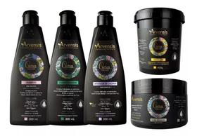 Kit Arvensis Shampoo Condicionador Ativador Geleia Alta