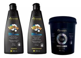 Kit Arvensis Shampoo E Condicionador Wow + Geleia Suave 450G