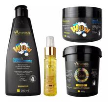 Kit Arvensis Shampoo Mascara Wow + Mascara 2X1 + Fin Tec Oil
