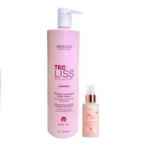 Kit Arvensis Tec Liss - Shampoo 1L + Spray Finalizador 120ml Kit Arvensis Tec Liss - Shampoo 1L + Spray Finalizador 120ml