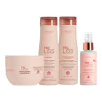 Kit Arvensis Tec Liss - Shampoo 300ml + Condicionador 300ml + Máscara 250g + Spray Finalizador 120ml Kit Arvensis Tec Liss - Shampoo 300ml + Condicionador 300ml + Máscara 250g + Spray Finalizador 120ml