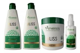 Kit Arvensis Tec Liss Shampoo + Cond. + Mascara 500G + Spray