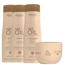 Kit Arvensis Tec Oil 2 Shampoo + 1 Condicionador + 1 Máscara Kit Arvensis Tec Oil 2 Shampoo + 1 Condicionador + 1 Máscara